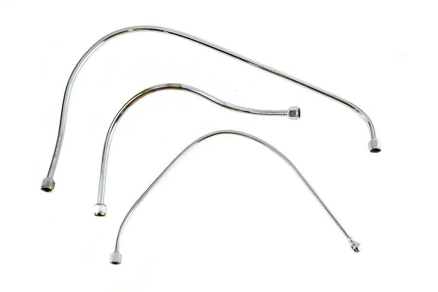 V-Twin Chrome Oil Line Set for Harley Davidson WL Models Part 50177 by V-Twin