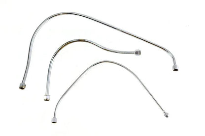 V-Twin Chrome Oil Line Set for Harley Davidson WL Models Part 50177 by V-Twin