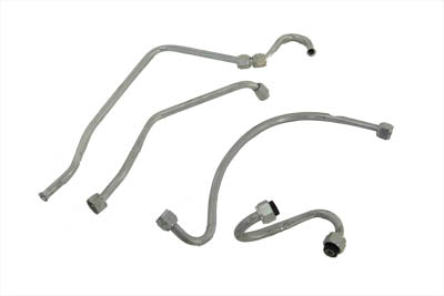 V-Twin Panhead Oil Line Set Zicad 50219Z for 1958–1964 Harley-Davidson FL