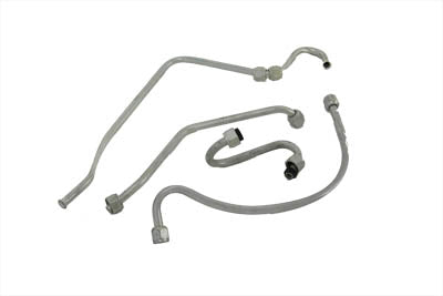 V-Twin Panhead Oil Line Set Zicad 50219Z for 1958–1964 Harley-Davidson FL