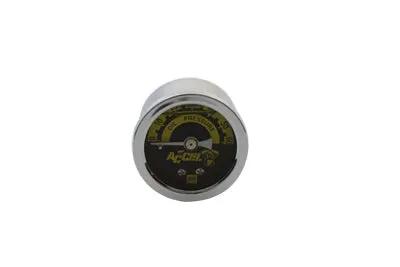 Accel Oil Pressure Gauge Part #7121A with Brass Internals and Liquid Filled Face by Accel
