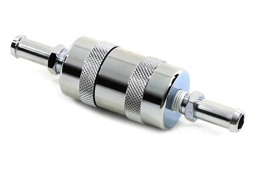 Wyatt Gatling Sifton Chrome Oil Pre Filter with 1/8 Inch NPT Thread and 40 Mesh Screen by Wyatt Gatling