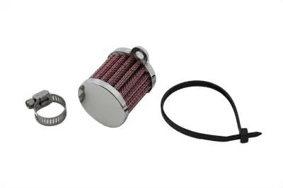 Wyatt Gatling Chrome Crankcase Breather Part 35-0322 with 3/8 Inch Hose Compatibility by Wyatt Gatling