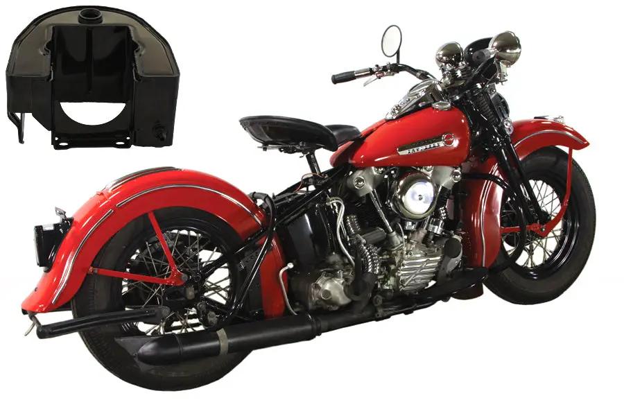 Wyatt Gatling Replica Black Tourist Trophy Bobber Short Oil Tank – Fits 1936-1945 Harley Davidson EL by Wyatt Gatling