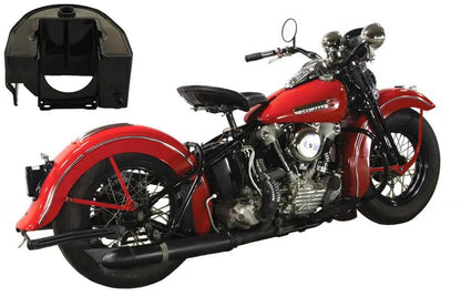 Wyatt Gatling Replica Black Tourist Trophy Bobber Short Oil Tank – Fits 1936-1945 Harley Davidson EL by Wyatt Gatling