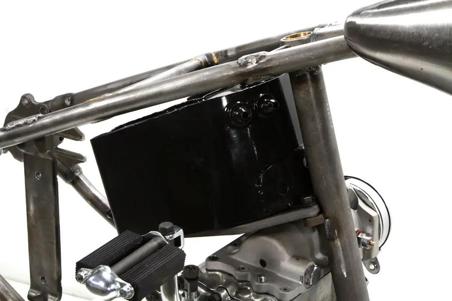 Wyatt Gatling Replica Black Tourist Trophy Bobber Short Oil Tank – Fits 1936-1945 Harley Davidson EL by Wyatt Gatling