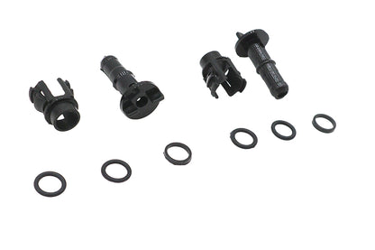 V-Twin T03-0151(2) Oil Line Retainer Assembly Set for Harley-Davidson FXST