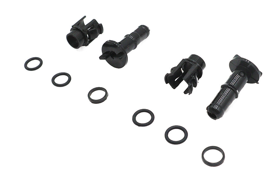 V-Twin T03-0151(2) Oil Line Retainer Assembly Set for Harley-Davidson FXST