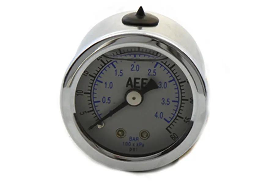Wyatt Gatling 40-0500 Liquid Filled Oil Pressure Gauge with 1/8 Inch NPT Male Fitting by Wyatt Gatling