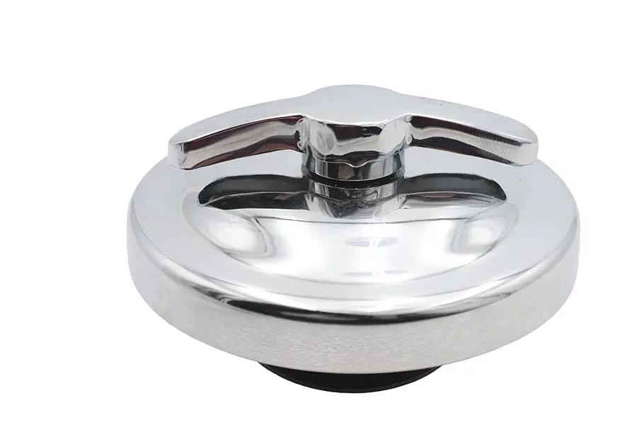 Wyatt Gatling Chrome Oil Tank Cap Assembly for Harley Davidson FX (1971-1980) by Wyatt Gatling