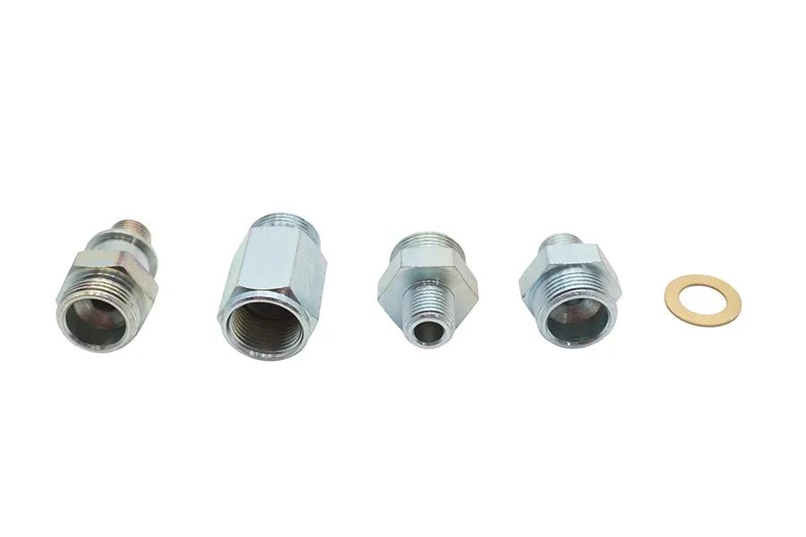 V-Twin Oil Line Fitting Kit for Harley Davidson FL Models - Part 50196 by V-Twin