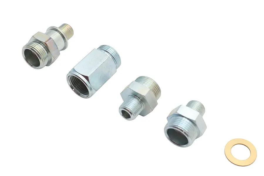 V-Twin Oil Line Fitting Kit for Harley Davidson FL Models - Part 50196 by V-Twin