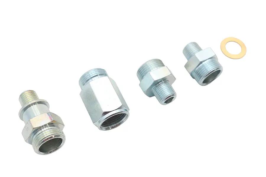 V-Twin Oil Line Fitting Kit for Harley Davidson FL Models - Part 50196 by V-Twin
