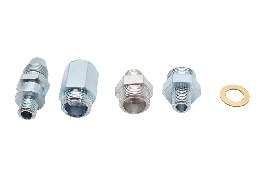 V-Twin 50196A Oil Line Fitting Set for 1958-1964 Harley-Davidson FL