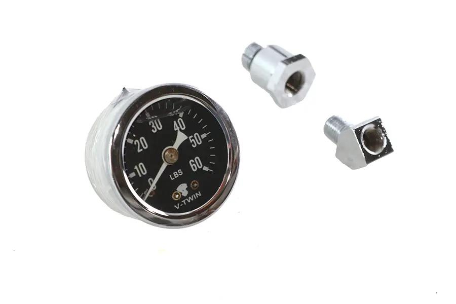 Wyatt Gatling Liquid Filled Oil Gauge for Harley Davidson FX (1970-1979) by Wyatt Gatling
