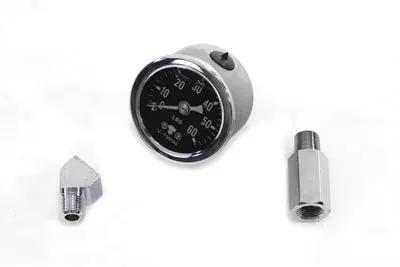 V-Twin Liquid Filled Oil Pressure Gauge for Harley Davidson FL Models by V-Twin