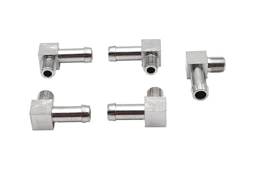 Wyatt Gatling 70361A Chrome Gas and Oil Line Fitting for Harley Davidson FL by Wyatt Gatling