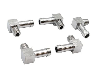 Wyatt Gatling 70361A Chrome Gas and Oil Line Fitting for Harley Davidson FL by Wyatt Gatling