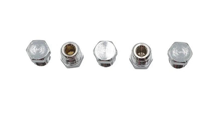 V-Twin Oil Fitting Plug with 1/4 inch NPT - Chrome Finish for Harley Davidson FL Models by V-Twin