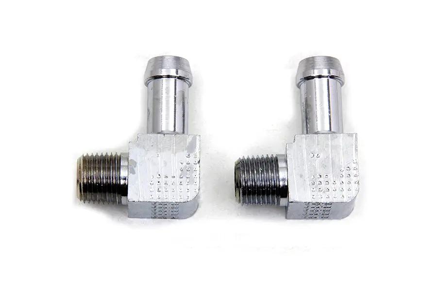 Wyatt Gatling 70360 90-Inch 1/8 Inch NPT Gas and Oil Line Fitting for Harley Davidson FL by Wyatt Gatling
