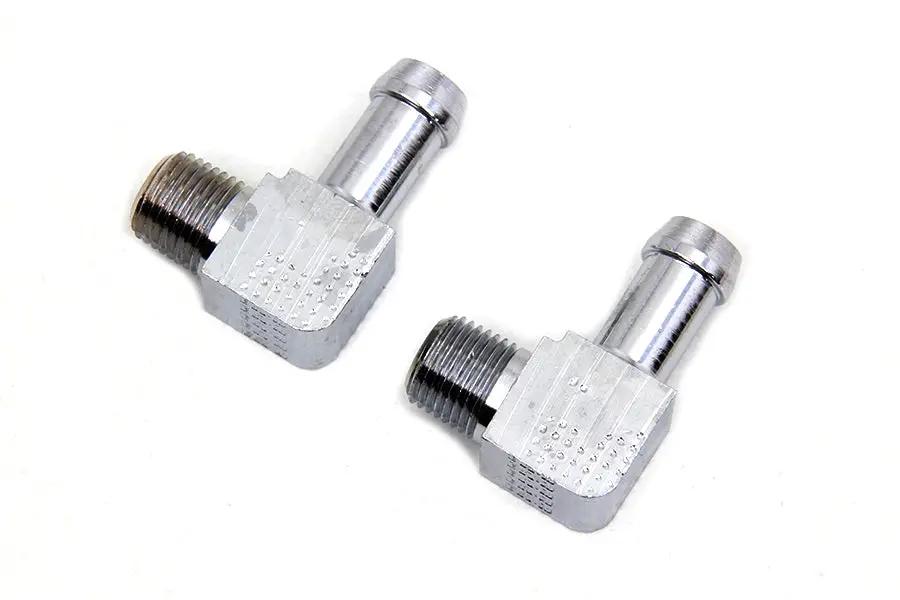Wyatt Gatling 70360 90-Inch 1/8 Inch NPT Gas and Oil Line Fitting for Harley Davidson FL by Wyatt Gatling