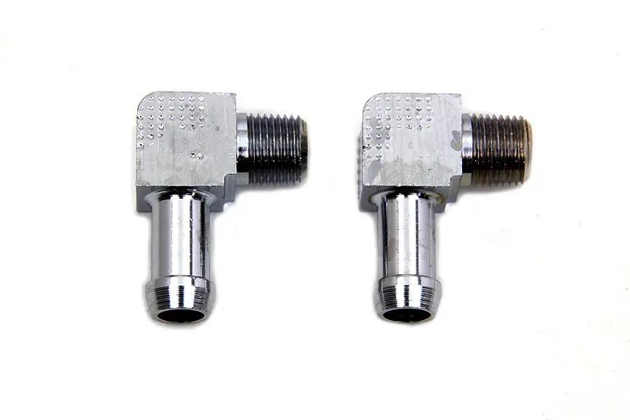 Wyatt Gatling 70360 90-Inch 1/8 Inch NPT Gas and Oil Line Fitting for Harley Davidson FL by Wyatt Gatling