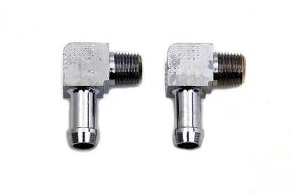 Wyatt Gatling 70360 90-Inch 1/8 Inch NPT Gas and Oil Line Fitting for Harley Davidson FL by Wyatt Gatling