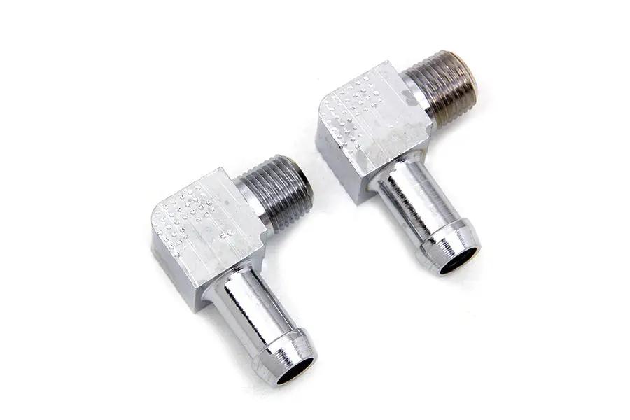 Wyatt Gatling 70360 90-Inch 1/8 Inch NPT Gas and Oil Line Fitting for Harley Davidson FL by Wyatt Gatling