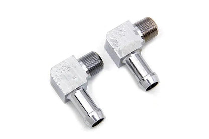 Wyatt Gatling 70360 90-Inch 1/8 Inch NPT Gas and Oil Line Fitting for Harley Davidson FL by Wyatt Gatling