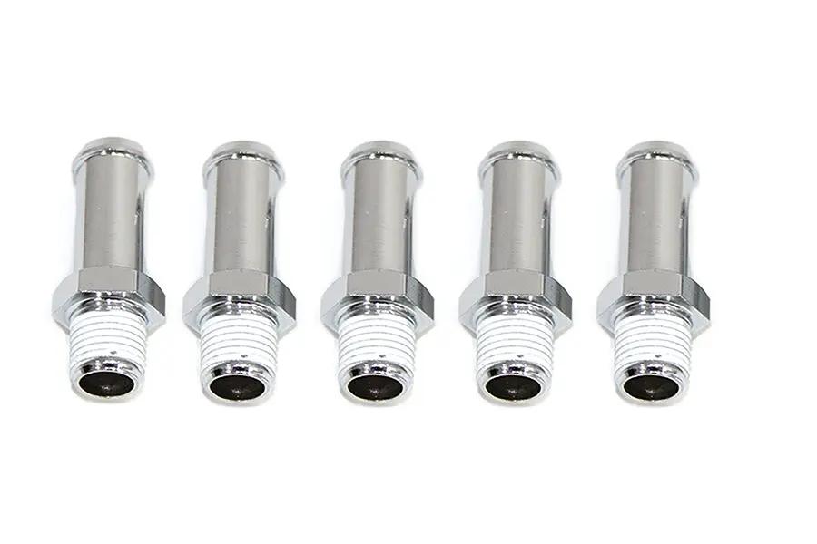 Wyatt Gatling Gas and Oil Line Fitting for Harley Davidson FL 1968-1977, 3/8 Inch Inner Diameter, 1/8 Inch NPT Male Thread by Wyatt Gatling
