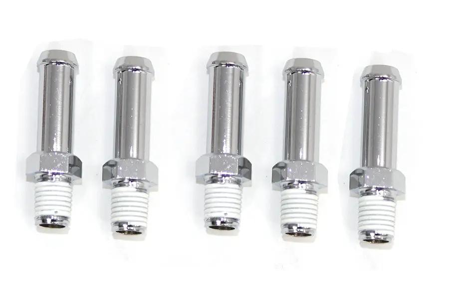 Wyatt Gatling Gas and Oil Line Fitting for Harley Davidson FL 1968-1977, 3/8 Inch Inner Diameter, 1/8 Inch NPT Male Thread by Wyatt Gatling