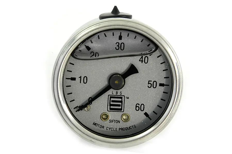 Sifton Liquid Filled Oil Pressure Gauge with 1/8 inch NPT Male Fitting by Sifton