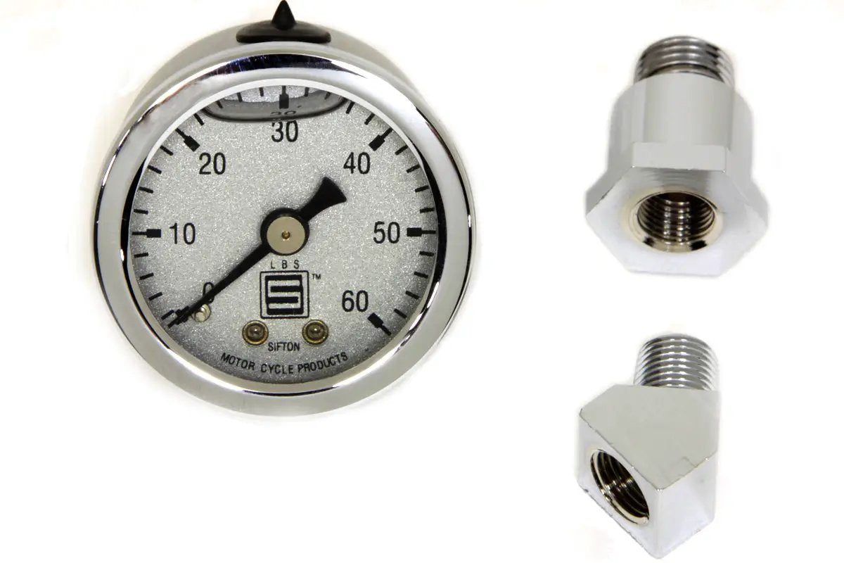 Wyatt Gatling Oil Pressure Gauge for Harley Davidson FX (1970-1979) by Wyatt Gatling