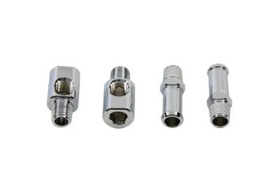 V-Twin Allen Oil Pump Fitting Set Chrome for Harley Davidson FL Models by V-Twin