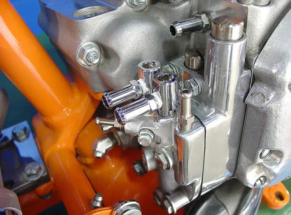 V-Twin Allen Oil Pump Fitting Set Chrome for Harley Davidson FL Models by V-Twin