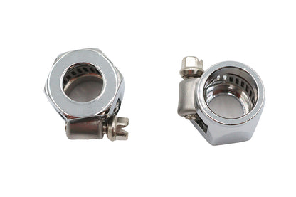 Wyatt Gatling Hex Chrome Econo Seal Hose End Set for 15mm Rubber Hose