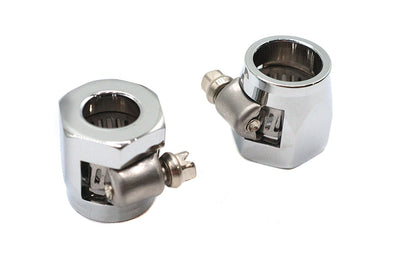 Wyatt Gatling Hex Chrome Econo Seal Hose End Set for 15mm Rubber Hose