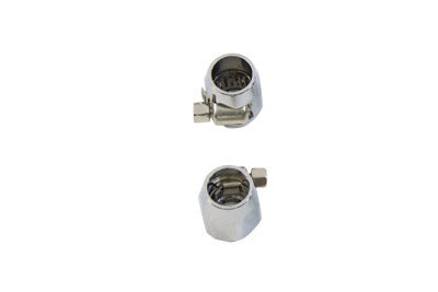 Wyatt Gatling Hex Chrome Econo Seal Hose End Set for 17mm Rubber Hose