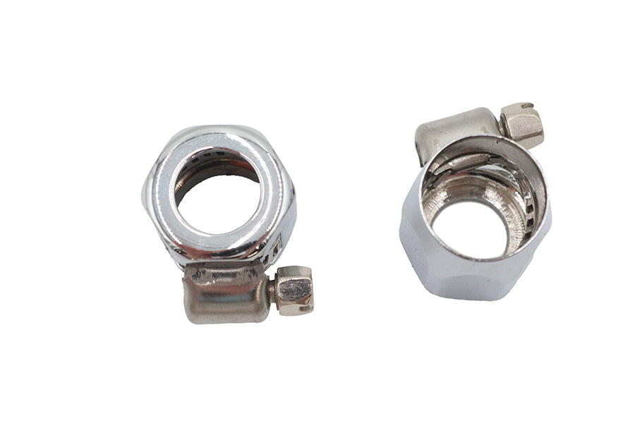Wyatt Gatling Hex Chrome Econo Seal Hose End Set for 17mm Rubber Hose