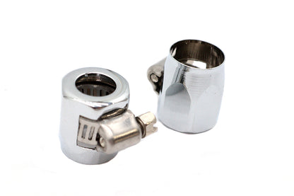 Wyatt Gatling Hex Chrome Econo Seal Hose End Set for 17mm Rubber Hose