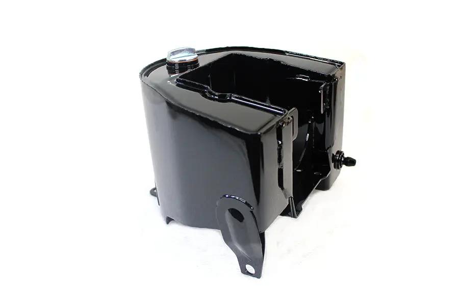 York Electric Start Oil Tank Black for Harley Davidson FL Models by York