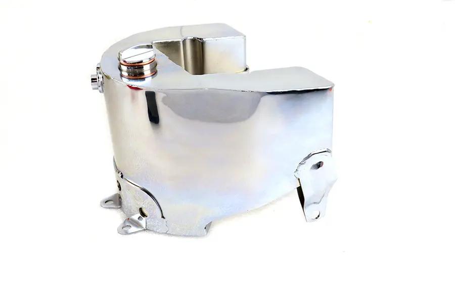 Wyatt Gatling Replica Oil Tank Chrome with Smooth Top for Harley Davidson EL and FL Models by Wyatt Gatling