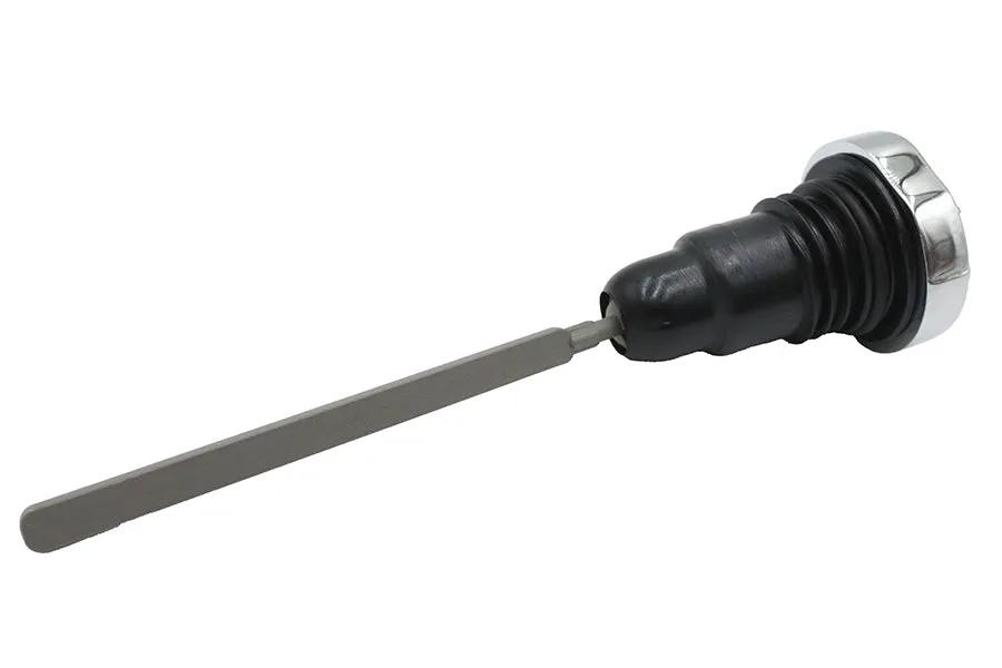 Wyatt Gatling Transmission Oil Fill Plug Dipstick with Flame Design for Harley Davidson FLT Models by Wyatt Gatling