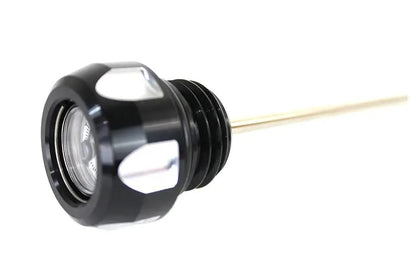 Wyatt Gatling M8 Black and Machined Oil Temperature Dipstick for Harley Davidson FLT by Wyatt Gatling