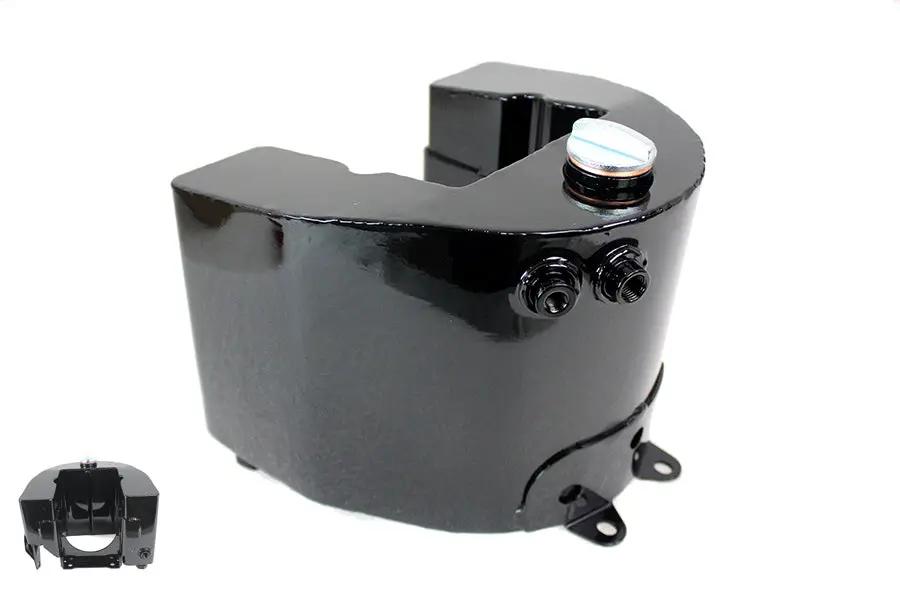 Wyatt Gatling Replica 1936 Knucklehead Black Oil Tank with Zinc Plated Cap and NPT Threads by Wyatt Gatling