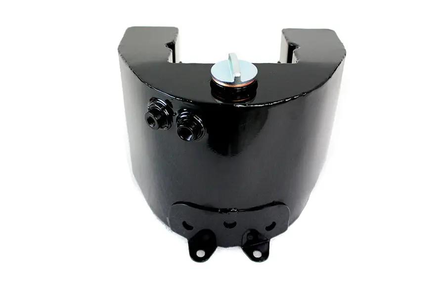 Wyatt Gatling Replica 1936 Knucklehead Black Oil Tank with Zinc Plated Cap and NPT Threads by Wyatt Gatling