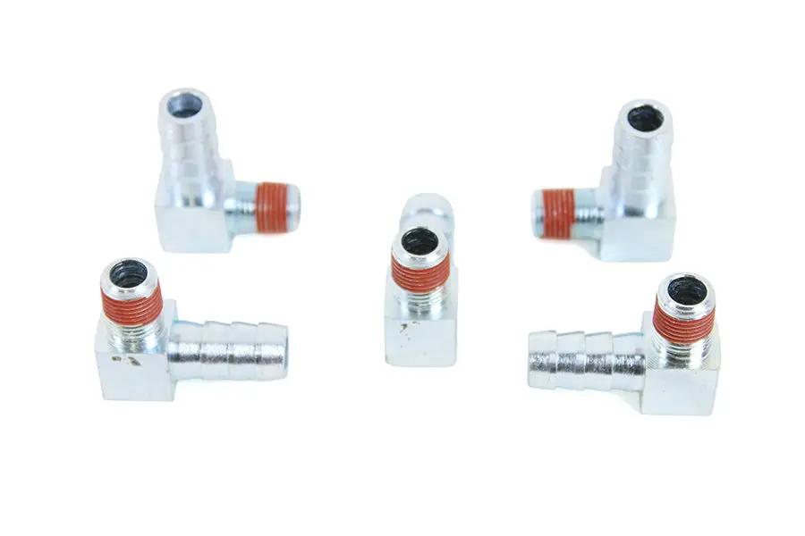 Wyatt Gatling 40-0637 Zinc 90-Inch Male Pipe Thread Gas and Oil Line Fitting for Harley Davidson FL by Wyatt Gatling