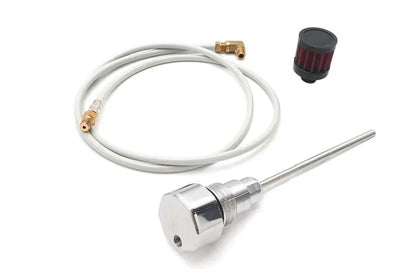 V-Twin Polished Oil Tank Vented Dipstick with Cap for Harley Davidson FXD 2006-2015 by V-Twin