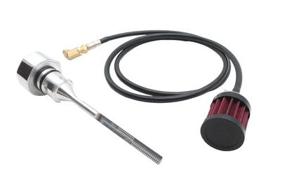 V-Twin M8 Vented Dipstick Polished for Harley Davidson FXST Models by V-Twin