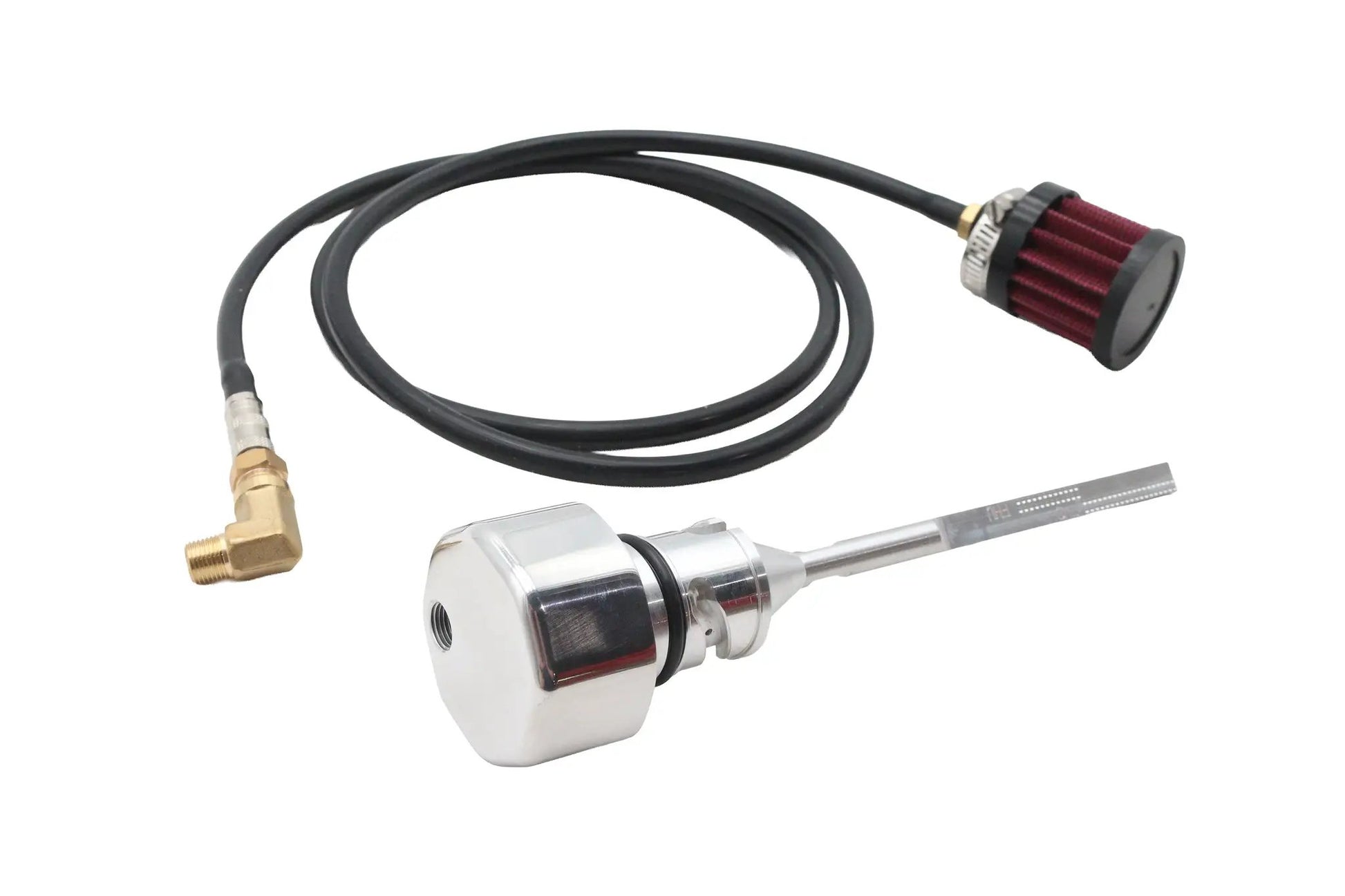 V-Twin M8 Vented Dipstick Polished for Harley Davidson FXST Models by V-Twin